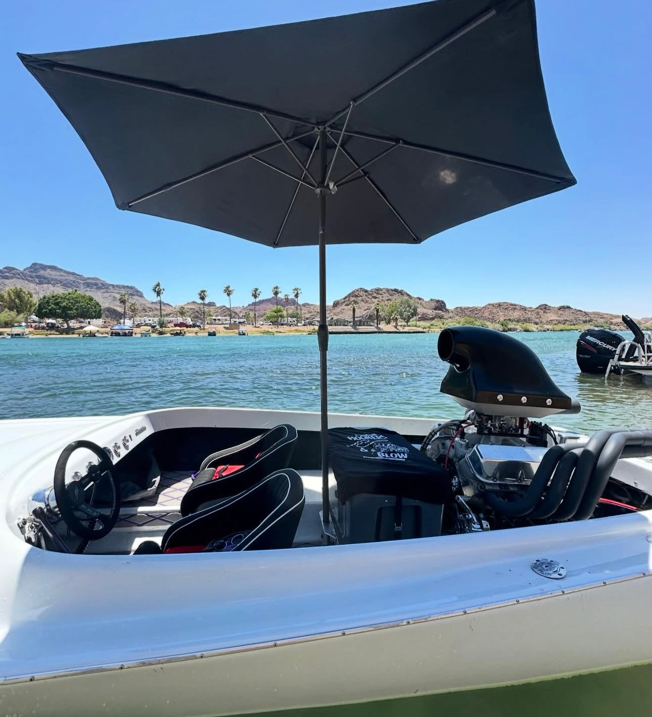 custom cooler umbrella mount